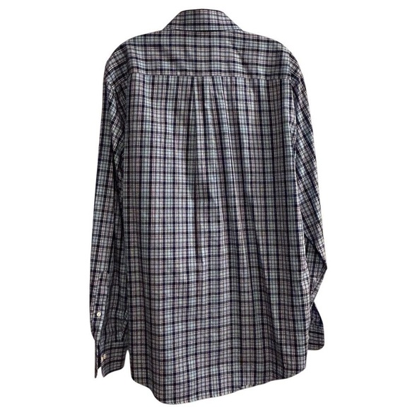 Peter Millar Men's Plaid Button-Crown Ease Down Shirt Size L Long Sleeve - Picture 10 of 15